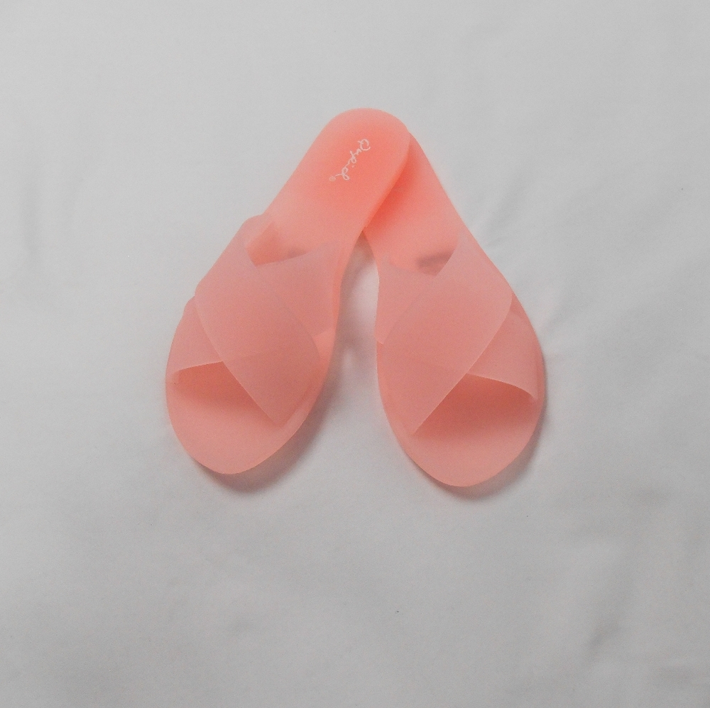 New Blush Pink Jelly Sandals - Picture 5 of 7
